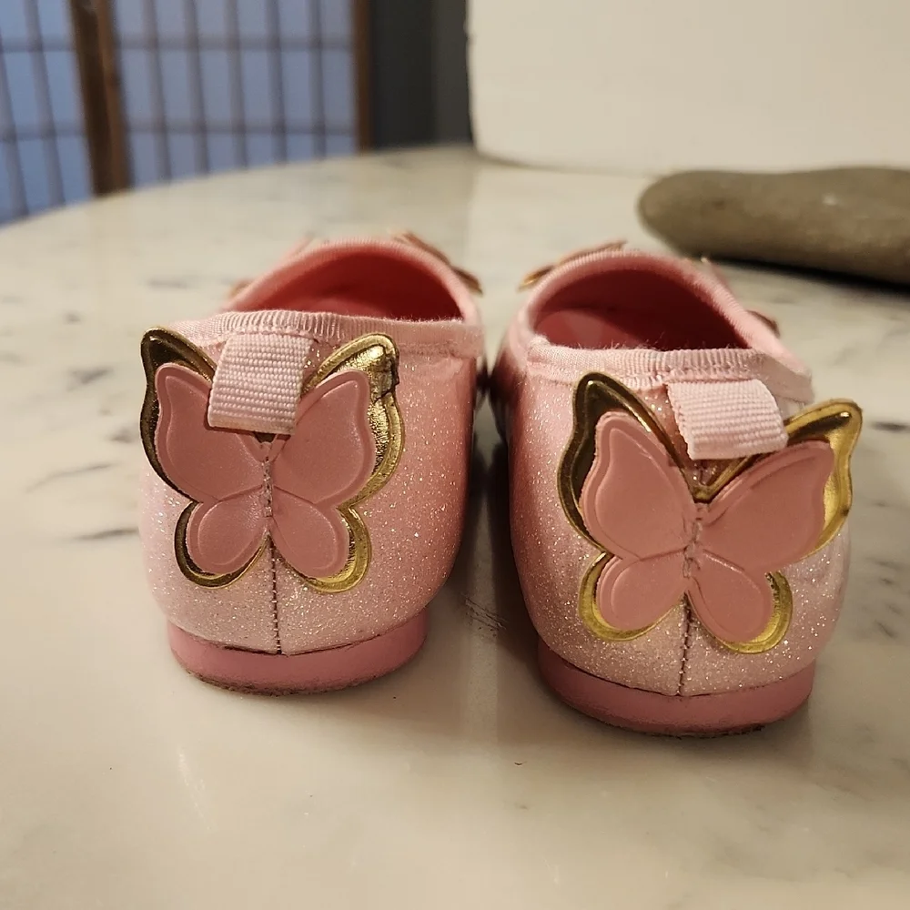 Ground Up Wicked Glinda Inspired Ballet Flats Pink Sz12